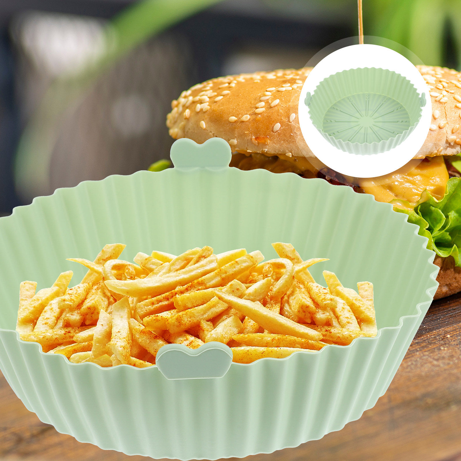 Air Fryer Silicone Pot Liner - Air Fryer Mat Household Silicone Liner
