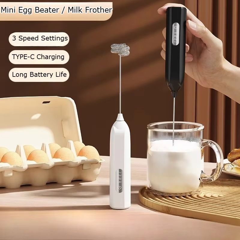 Electric Handheld Milk Frother - Portable Blender Usb Rechargeable ulasan dan harga