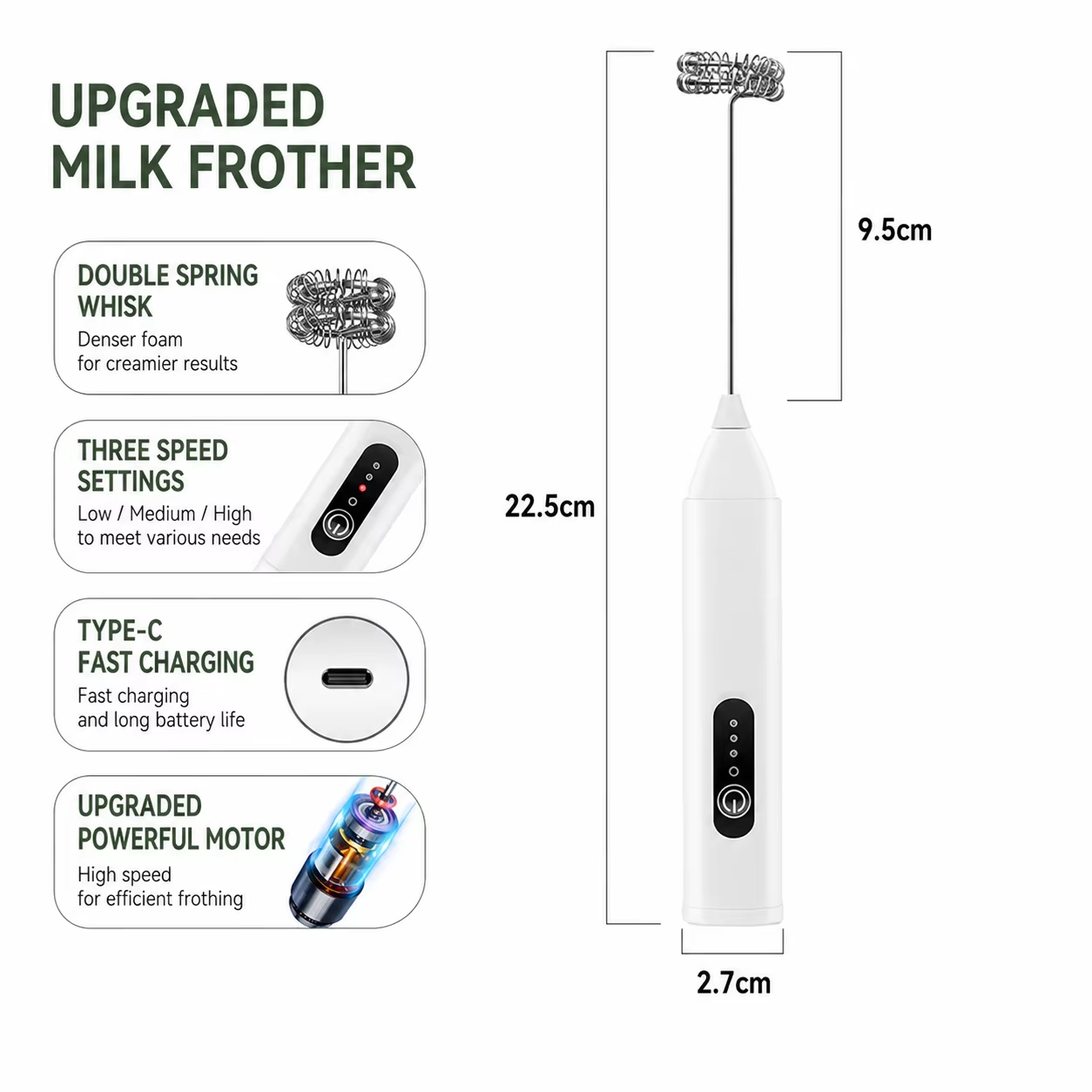 Electric Milk Mixer + Wireless - Portable Blender Usb Rechargeable ulasan dan harga