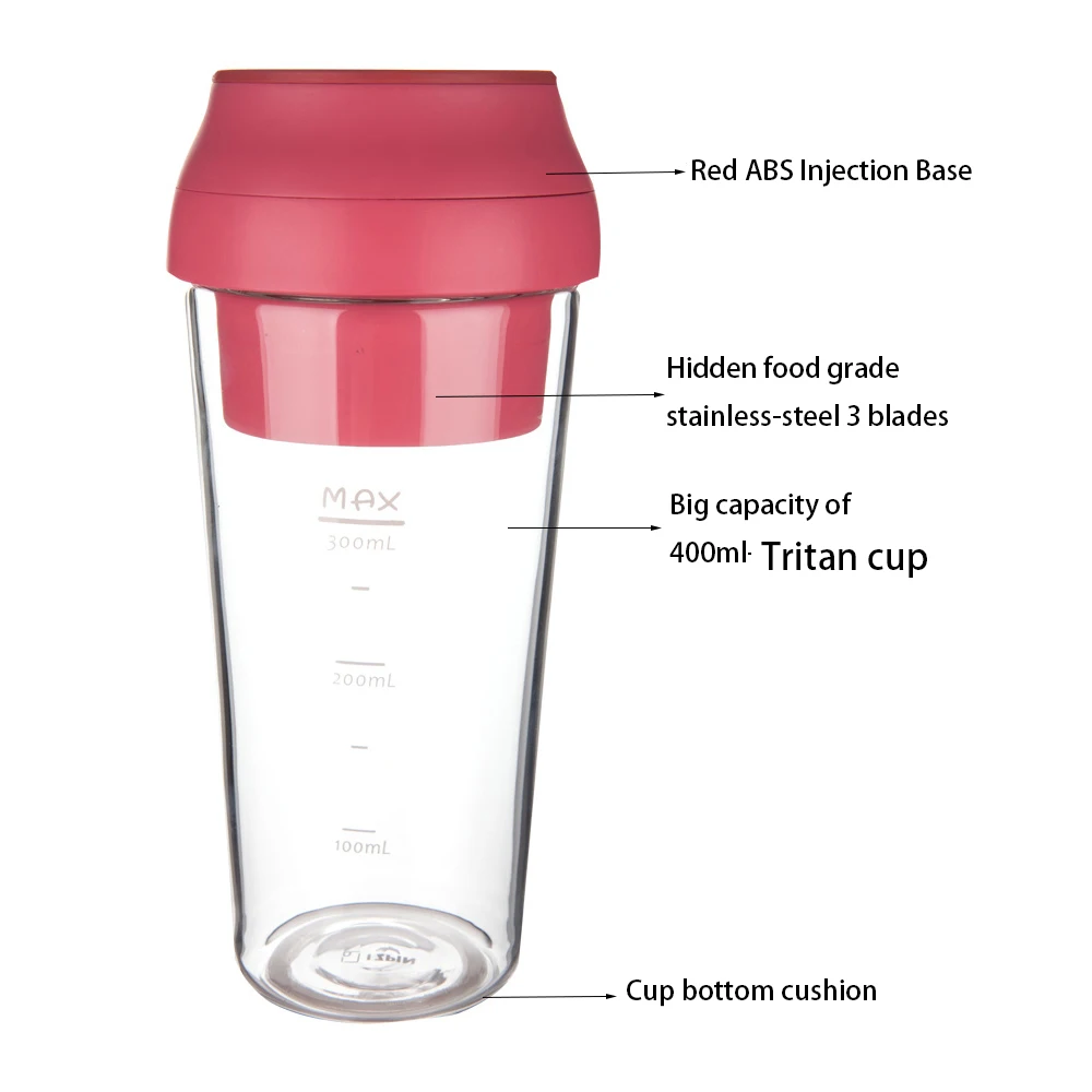 &Electric Cordless USB Recharg - Portable Blender Usb Rechargeable ulasan dan harga